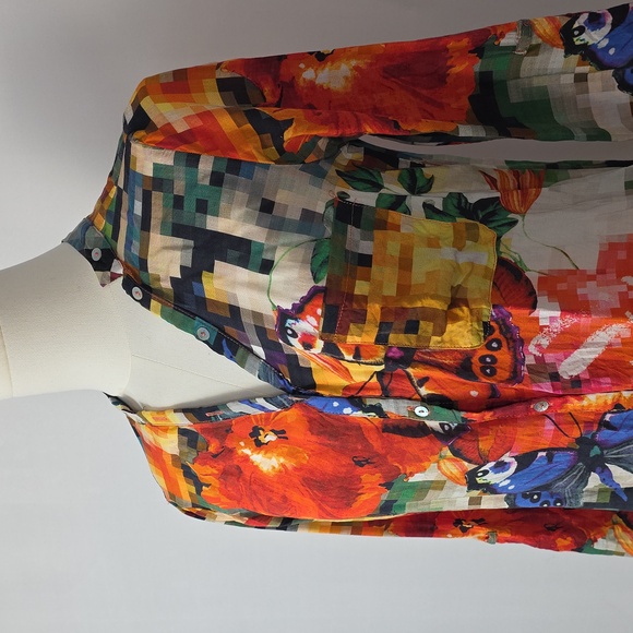 Desigual 100% Modal Colorful Printed Blouse – Women’s Size XS - Picture 2 of 12